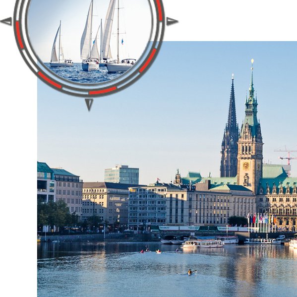 Hamburg City Sailing | Webdesign, Appgrafik