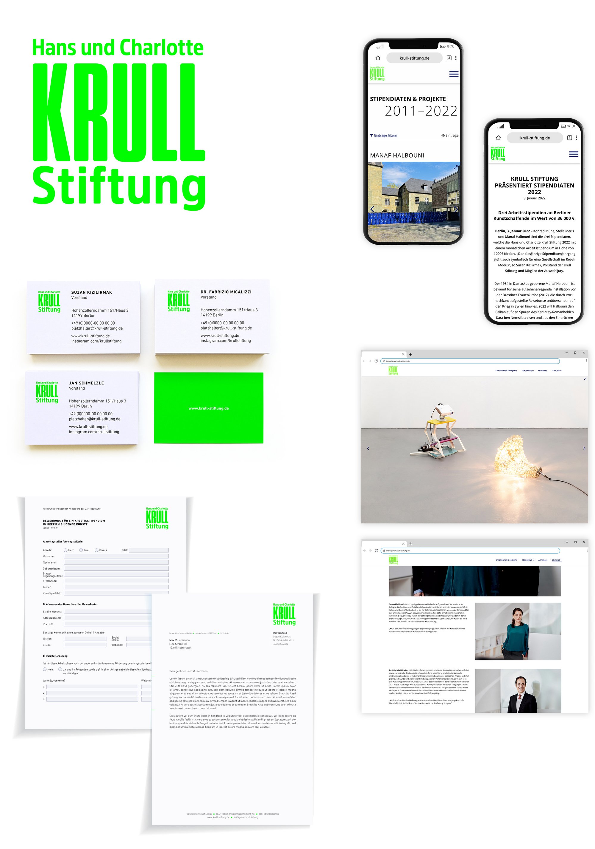 Krull Stiftung | Grafik Design aus Berlin | Corporate Identity Web Print Logo