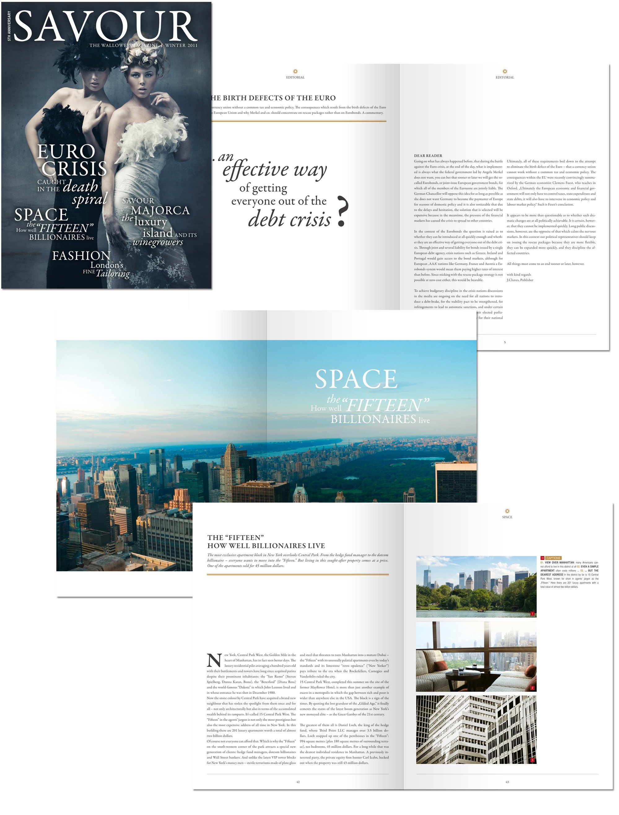 SAVOUR | Magazin Design, Print, Druckgrafik, Layout
